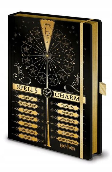 Notes A5 Harry Potter Spells And Charms 120k w linie Notatnik twarda oprawa zdjęcie 13