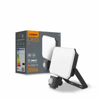 Naświetlacz LED WHITE MILK z czujnikiem 30W