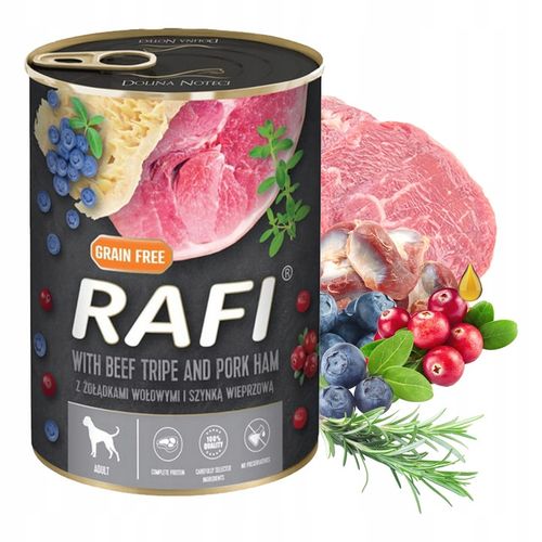 RAFI Karma mokra dla psa DOLINA NOTECI mix smaków 12 x 400g bezzbożowa na Arena.pl