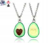 Naszyjnik Przyjaźni Awokado dla Par BFF PRZYJACIÓŁ