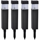 4x Lampa solarna LED ogrodowa wbijana słupek