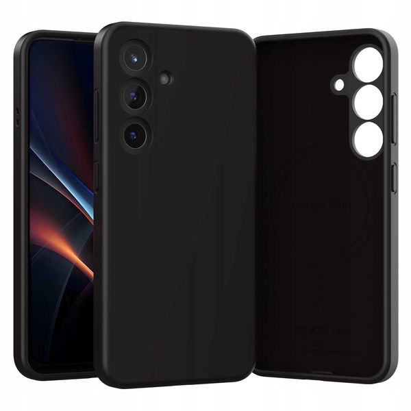 Spacecase Silicone Mag Galaxy S25 Black zdjęcie 6