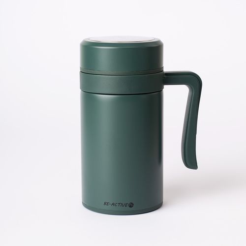 Kubek Termiczny Termos Zielony Podwójne Ścianki Duży 450Ml Na Kawę Herbatę na Arena.pl