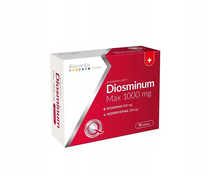 Diosminum Max 2 x 30 tabletek , Biocanto zdjęcie 2