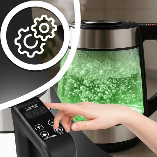 DUŻY CZAJNIK ELEKTRYCZNY 1,7L REGULACJA TEMPERATURY PODŚWIETLANY RGB na Arena.pl