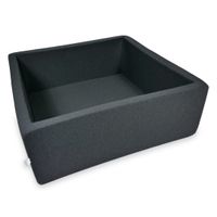 Suchy basen 110x110x40cm grafitowy bez piłek