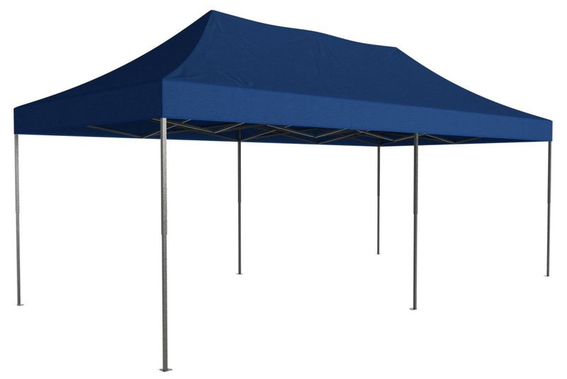 Pawilon handlowy ekspresowy - 3x6 m - 3 ściany - niebieski zdjęcie 5