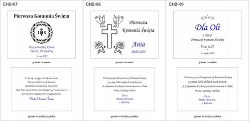 Prezent na KOMUNIE ŚWIĘTĄ pamiątka PUDEŁKO +GRAWER na Arena.pl