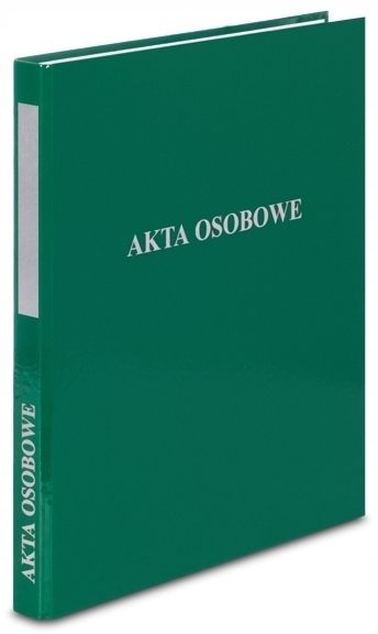 Segregator A4/2/2 Akta Osobowe Zielone zdjęcie 4