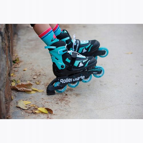 Rolki dziecięce Rollerblade Microblade Jr black/light blue 36.5-40.5 EU na Arena.pl