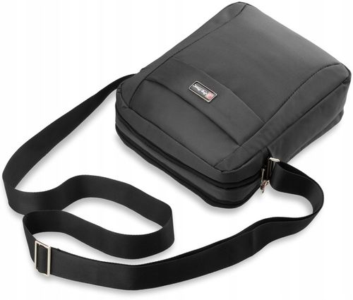 TORBA NA RAMIĘ DUŻA Saszetka LISTONOSZKA Męska Pojemna SOLIDNA Z PASKIEM na Arena.pl