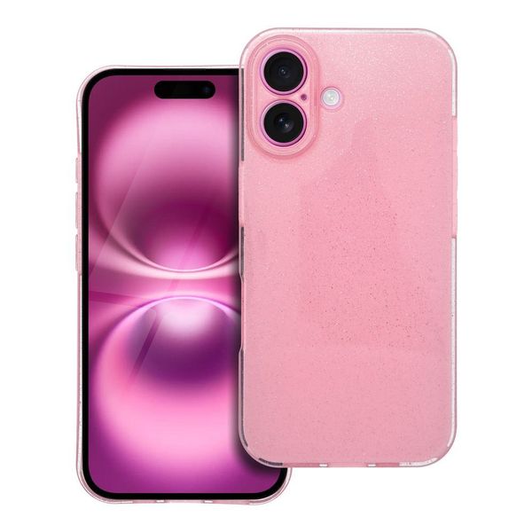 Futerał CLEAR CASE 2 mm BLINK do IPHONE 16 różowy zdjęcie 1