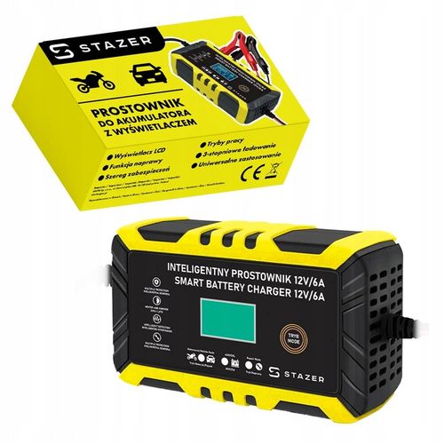 PROSTOWNIK DO AKUMULATORÓW SAMOCHODOWY AUTOMATYCZNY Z FUNKCJĄ NAPRAWY 12V na Arena.pl