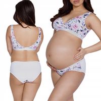 Mitex Biustonosz Lilly i Majtki Mama Kwiatowy XS