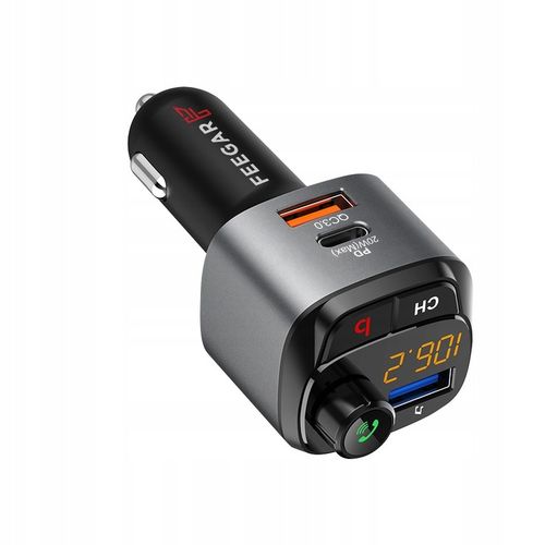 Transmiter FM Bluetooth BT Feegar Szybka Ładowarka QC 3.0 PD MP3 Audio na Arena.pl