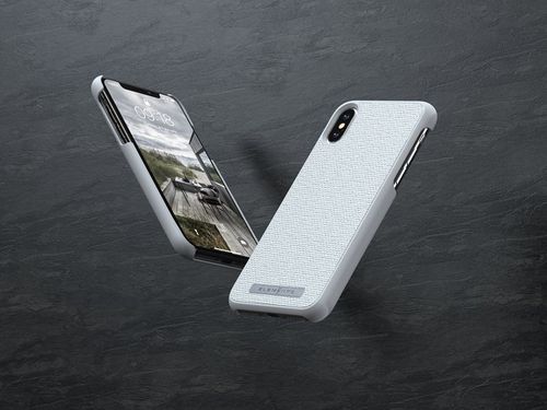 Materiałowe etui iPhone Xs Max (Light Grey) na Arena.pl