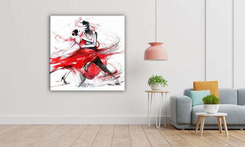 OBRAZ NA PŁÓTNIE 102 Taniec 60x60cm na Arena.pl