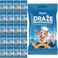 Wadowice Skawa Marynarze Draże śmietankowe w smaku 70 g x 20 sztuk