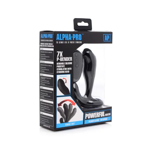 xr brands p-bender 7-biegowy elastyczny system do masażu prostaty z pilotem na Arena.pl