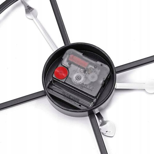 ZEGAR ŚCIENNY RETRO ELEKTRONICZNY CZARNY LOFT RZYMSKI 3D CICHY VINTAGE XXL na Arena.pl