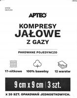 Kompresy jałowe APTEO 9 x 9 cm 3 sztuki x 20