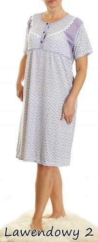 Koszula nocna wygodna PIŻAMA bawełna ELA MEGA PLUS SIZE na Arena.pl