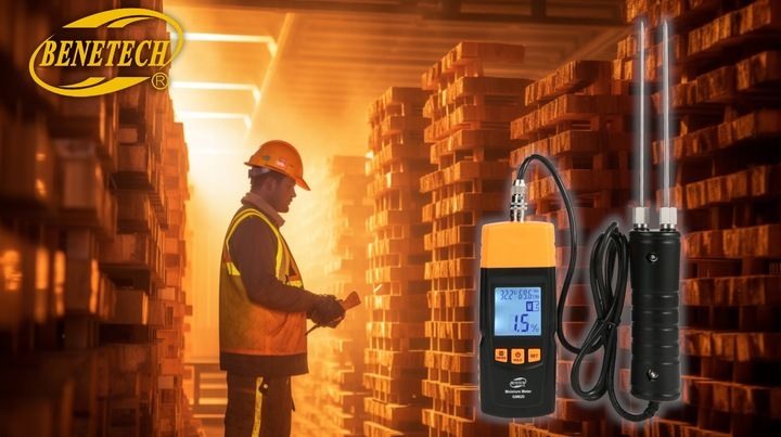 Wilgotnościomierz Miernik Wilgotności do Drewna + Sonda 147cm, Dokładny zdjęcie 7