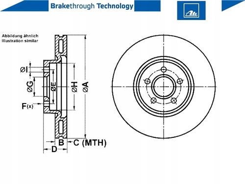 TARCZA HAM PRZOD 320X25 V ATE na Arena.pl
