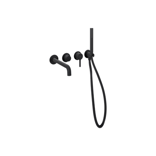 Delta Pi Zestaw wannowo-prysznicowy podtynkowy, 2 funkcyjny, czarny mat na Arena.pl