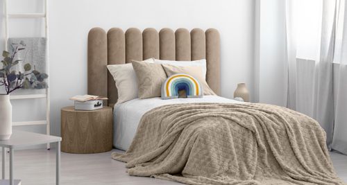 PANELE TAPICEROWANE PŁOTEK BEŻOWY DLA DZIECI 80cm x 20cm na Arena.pl