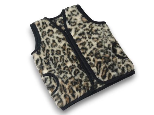 Kamizelka Wełniana Merynos Australijski  Lampart 2-3 Lata Indygo na Arena.pl