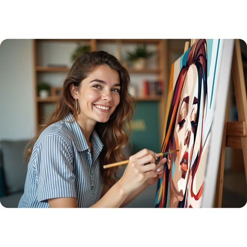 Obraz do malowania po numerach 40x50 cm Massido Portret kobiety na Arena.pl