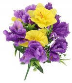 BUKIET KWIATÓW DUŻY SZTUCZNE KWIATY ŻONKIL IRYS
