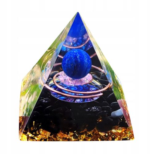 Piramida ORGONIT +LED Lampka PODSTAWA 5cm KRYSZTAŁ KAMIENIE AMULET 5cm HX07 na Arena.pl