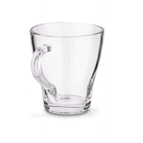 ZESTAW KUBKÓW SZKLANYCH 6x250ml SZKLANKI do kawy herbaty z uchem na Arena.pl