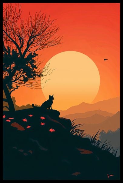 Plakat 40x60cm Kocie Wzgórze zdjęcie 2