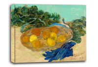 Still Life of Oranges and Lemons with Blue Gloves, Vincent van Gogh - obraz na płótnie 120x90 cm