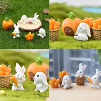 Zestaw małych króliczków Kawaii ozdoba Mini