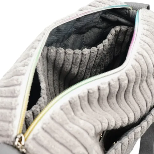 Torebka Sztruksowa Szara na Arena.pl