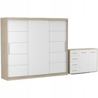 Zestaw ALBA II Szafa 250 Komoda FRIDA 01 135 półki SB PRODUCENT