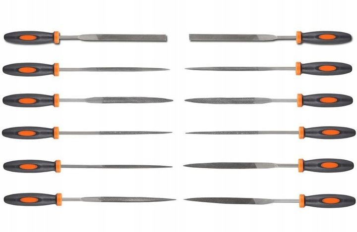 Zestaw pilników do metalu drewna iglaki iglaków tarniki zdzieraki etui 18el zdjęcie 2