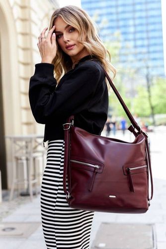 klasyczna, pojemna torebka damska ze skóry ekologicznej - rovicky na Arena.pl