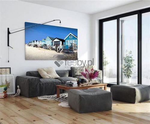 Obraz na płótnie - Canvas, Domki na plaży 40x60 na Arena.pl