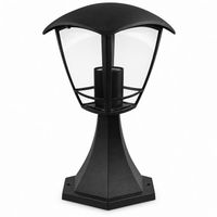LAMPA OGRODOWA LED IP44 E27 NIKO 60W ALUMINIUM CZARNA