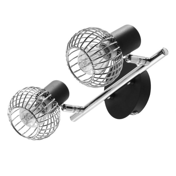 Oslo listwa 2x40W E14 czarny/chrom zdjęcie 2