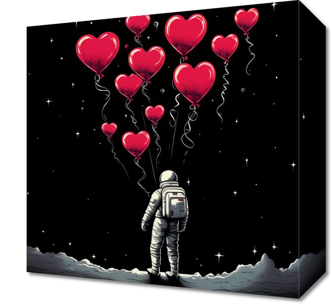 Obraz 30x30cm Astronauta Własnych Celi zdjęcie 1
