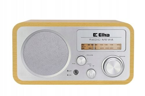 Radio Eltra Mewa FM/LW jasne srebrne drewno retro na Arena.pl