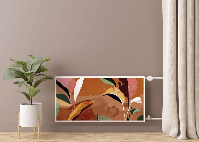 Osłona MAGNETYCZNA Na Grzejnik Kolorowe Liście Abstrakcja 100cm x 60cm zdjęcie 7