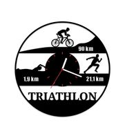 Zegar ścienny z płyty winylowej Triathlon 1/2 IM 66.8