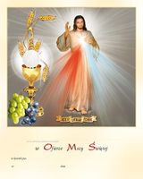 Obrazek / Wkładka  Do Pierwszej Komuni Świętej